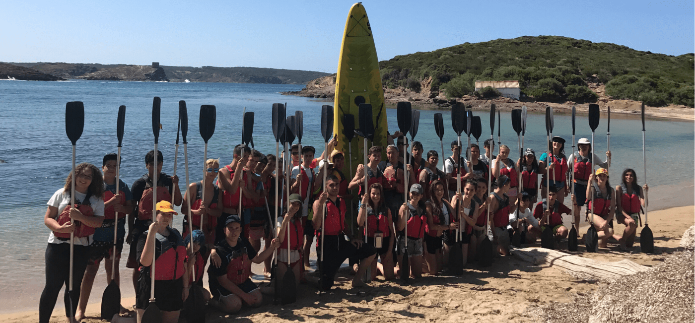 Actividades para grupos: kayak en Es Grau
